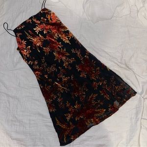 princess polly red/black/gold mini dress